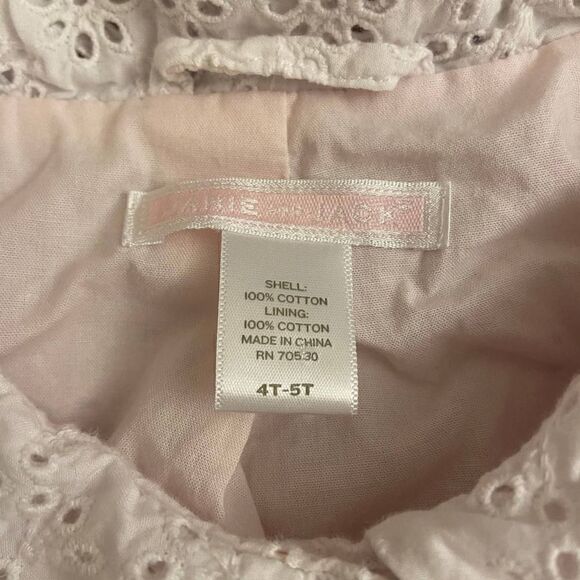 Janie and Jack White Floral Eyelet Jacket Size 4T-5T - Picture 3 of 3